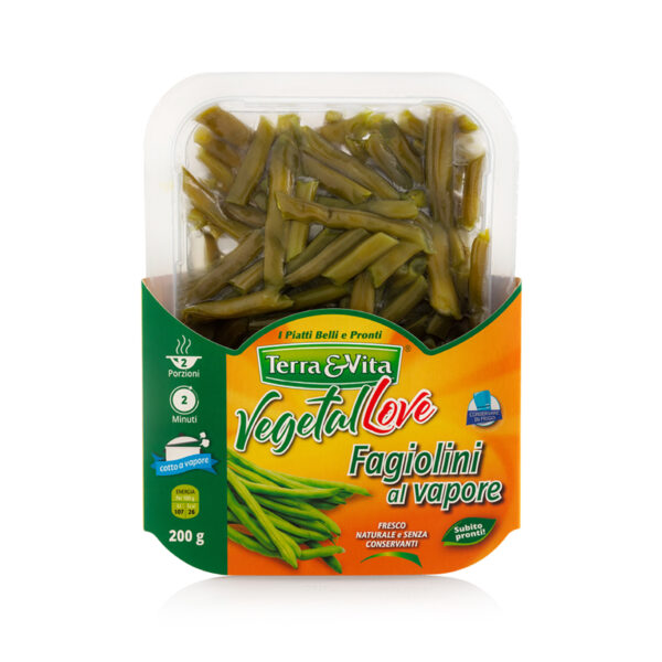 Fagiolini freschi al vapore 200g Terra&Vita