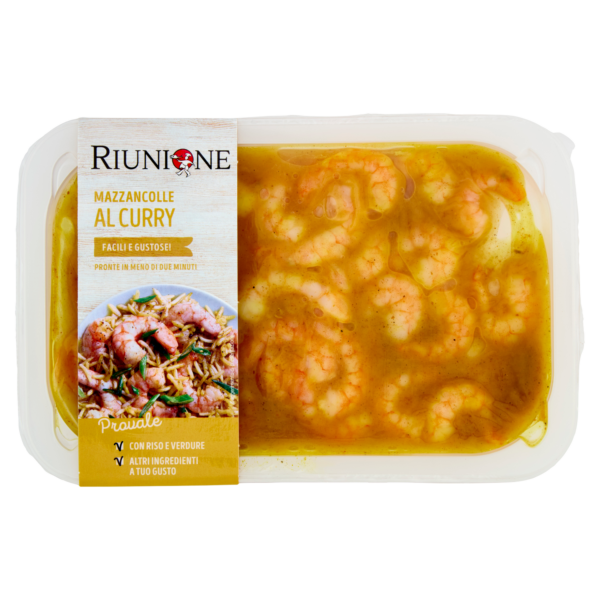 Code mazzancolle tropicali al curry da 175g riunione