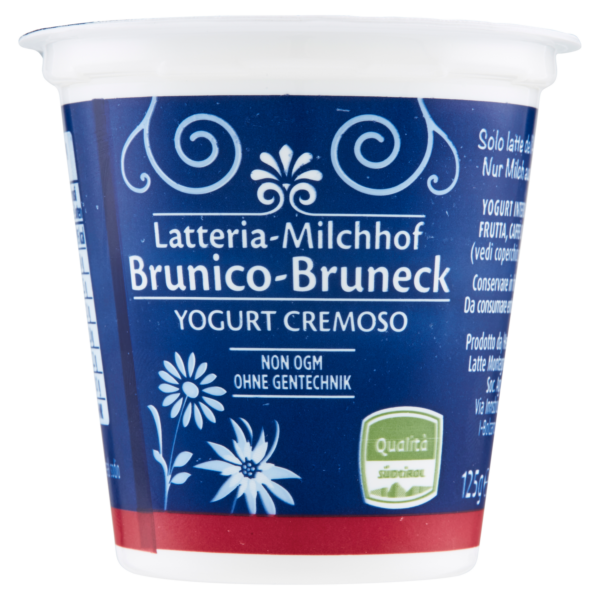 Yogurt Bianco Intero 125g Latteria Brunico