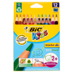 12 matite colorate Kids triangolari