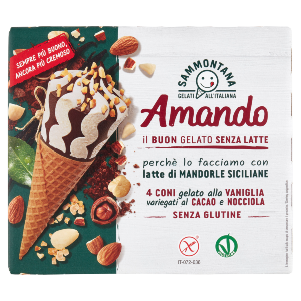 Conf.4Coni Amando Vaniglia Cacao 300g Sammontana