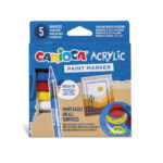 5 marcatori acrilici Carioca