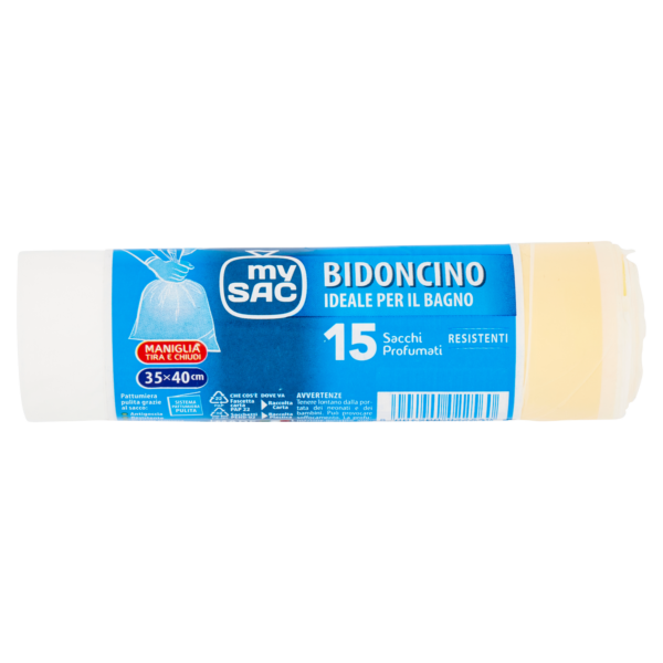15 Sacchi bianchi con maniglia 35x40 ideale per il bagno My sac