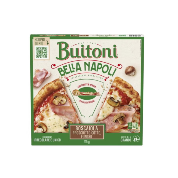 Pizza bella napoli prosciutto e funghi da 375g Buitoni