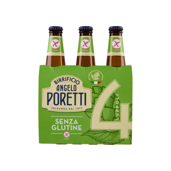 Birra Angelo Poretti senza glutine cl33x3 bottiglia