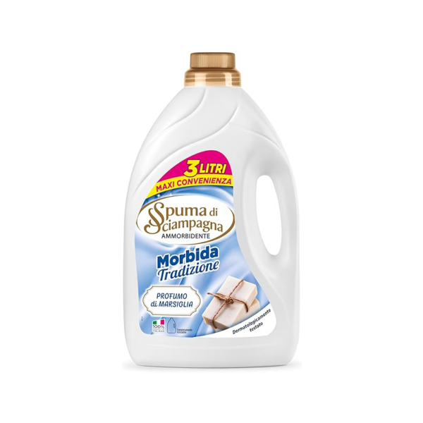 Ammorbidente Diluito Acqua Marina 46lav.3litri Morbida Tradizione Spuma di Sciampagna