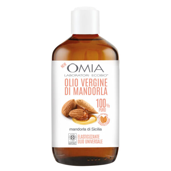 Olio corpo Vergine di mandorla 200ml, Omia