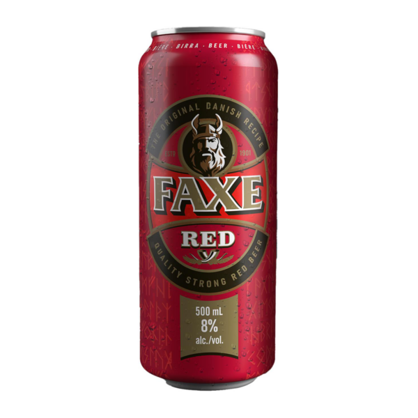 Birra Faxe Red 8% lattina 50cl