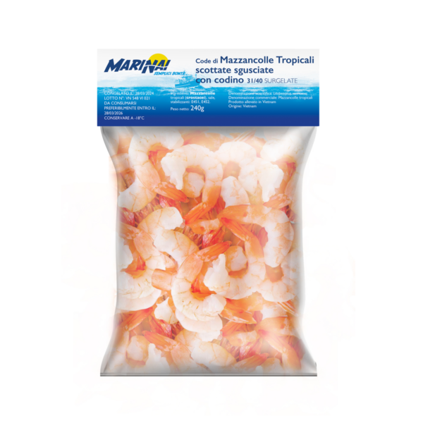 Mazzancolle sgusciate e devenate 31/40 240g Seafrost