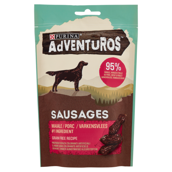 Adventuros High Meat 70g Sausages n°1 maiale Purina