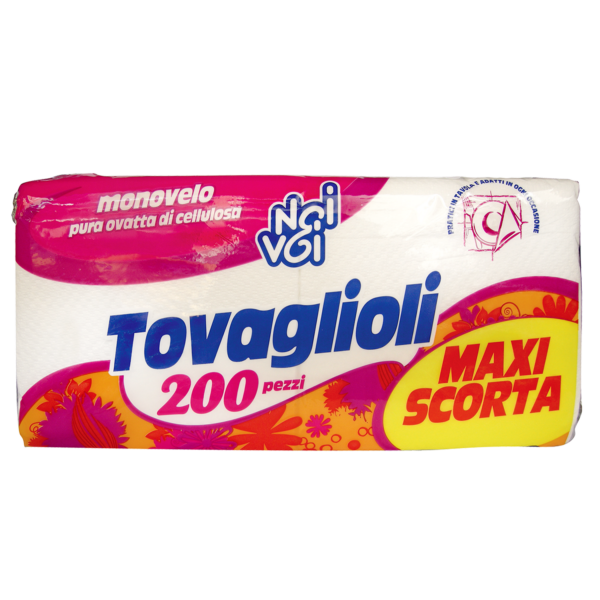 Tovaglioli monovelo 200pz Noi&Voi
