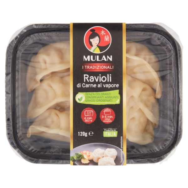 Ravioli di carne al vapore 120g Mulan