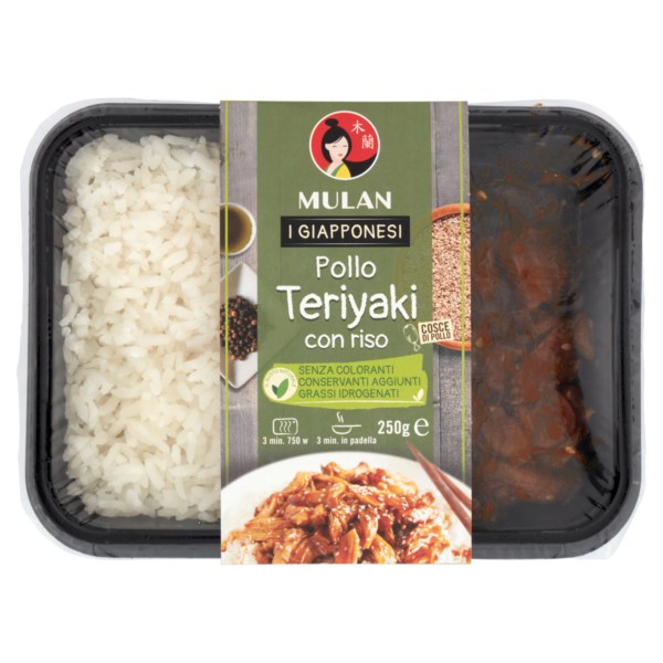 Pollo teriyaki con riso 250g Mulan