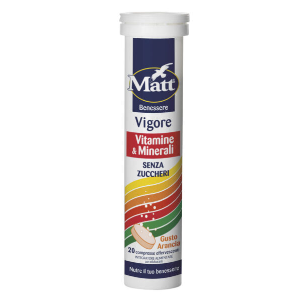 Integratore vigore 20 compresse effervescenti 80g Matt