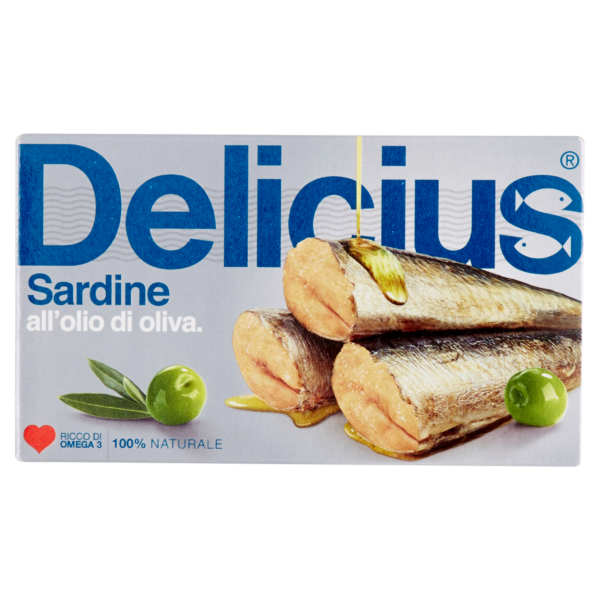 Sardine in olio di oliva 120g Delicius