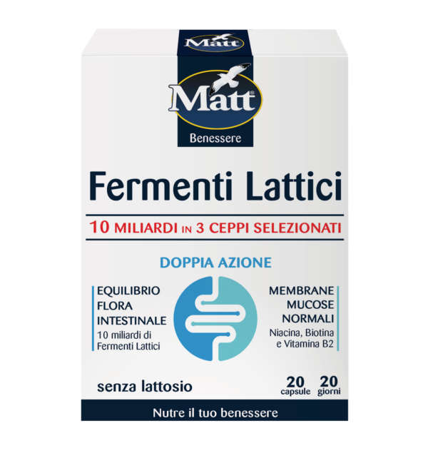 Fermenti lattici vivi 10 Miliardi da 20 capsule Matt