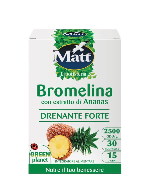 Bromelina drenante forte da 30compresse Matt