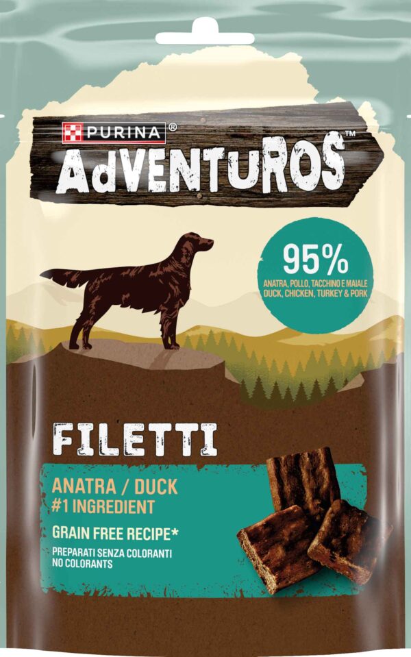 Adventuros filetti di anatra 70g Purina