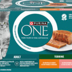 Purina one gatto, 2 pollo e carote e 2 salmone e carote (4x85g)