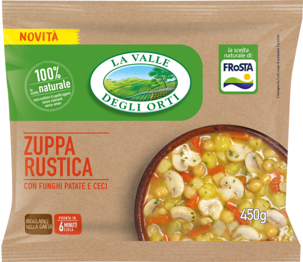 Zuppa rustica ai funghi e patate da 450g Frosta