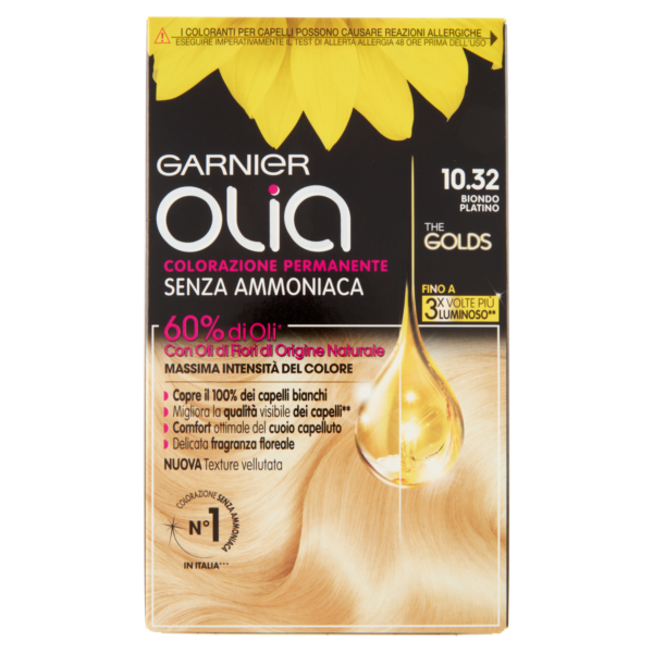 Tinta Garnier Olia 10.32 Biondo Platino