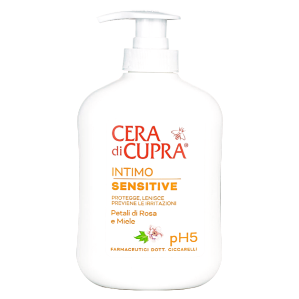 Detergente intimo Cupra sensitive petali di rosa e mile da 200ml