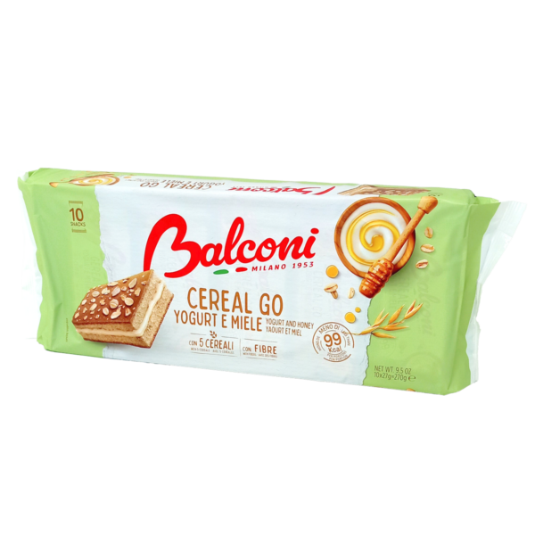 Trancetto Cereal Go! Yogurt&Miele confezione da 10 pezzi 270g Balconi