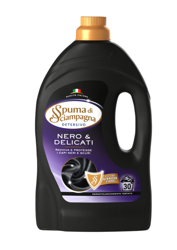 Detersivo liquido lavatrice  Nero&Delicati 30 lavaggi 1,350ml Spuma di Sciampagna