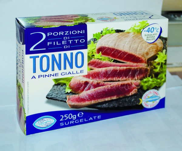 Tonno in porzioni da 2 pezzi 250g in astuccio Oggi Pesce