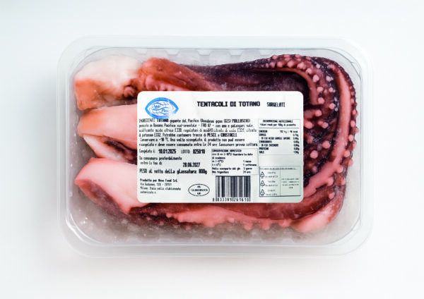 Tentacoli di Totano Gigante del Pacifico 800g vaschetta Oggi Pesce