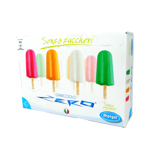 Ghiaccioli confezione da 10pezzi assortiti Zero Zuccheri 650g Alpigel