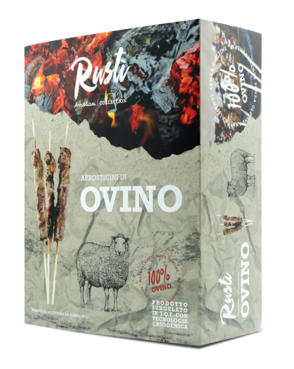 Arrosticini di ovino adulto Iqf 30g confezione 2,30 Kg