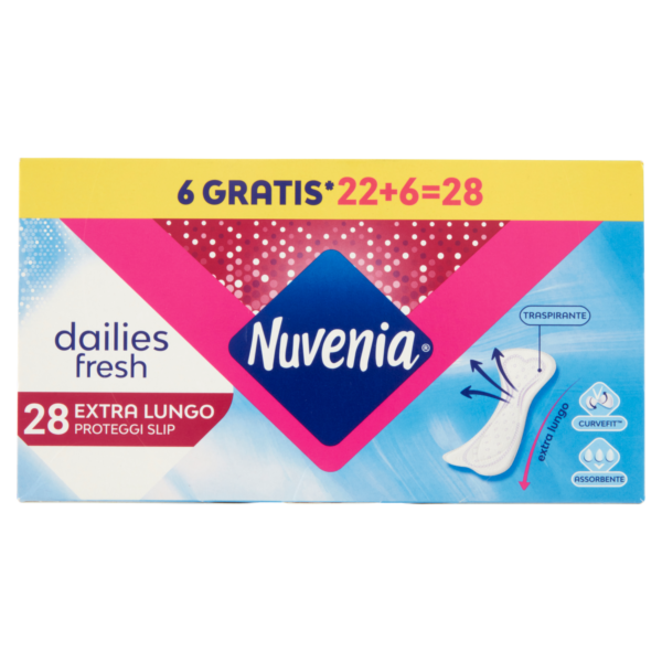 Proteggi slip Extra Lungo 22+6pz Nuvenia