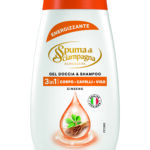 Doccia Shampoo energizzante Ginseng da 250ml Spuma di Sciampagna