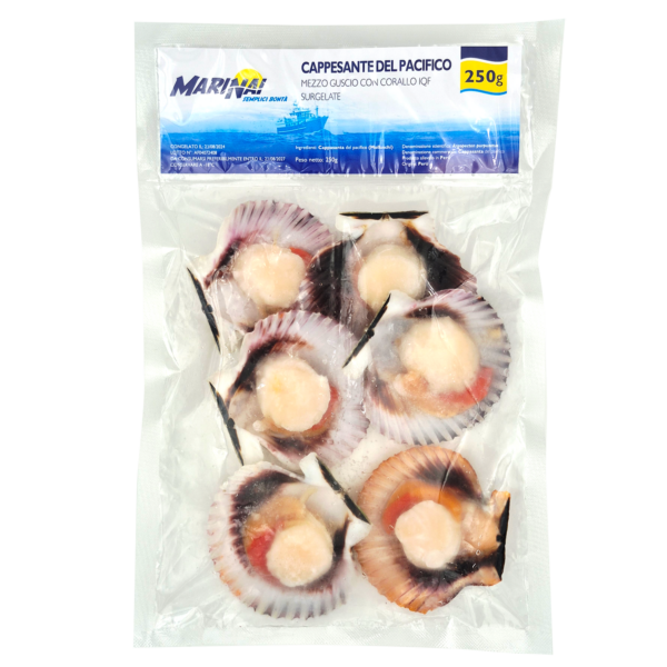 Cappesante del Pacifico 1/2 guscio 250g Marinai