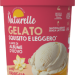Gelato squisito e leggero a base di albume d'ovo gusto vaniglia da 250g Le naturelle