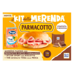 Kit merenda panino con prosciutto cotto e edamer, thè alla pesca deteinato e Ritter sport mini 197g