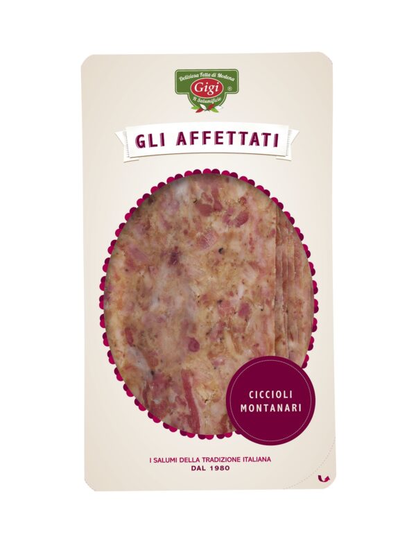 Ciccioli Napoli Vesuvio 200g circa sottovuoto Gigi Salumificio