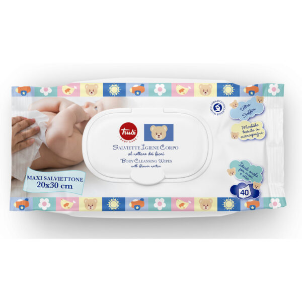 Salviette Igiene Corpo Trudi baby care 40pz Silc