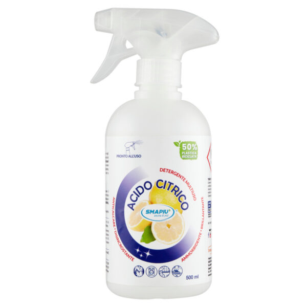 Smapiù Acido Citrico pronto all'uso flacone 500ml