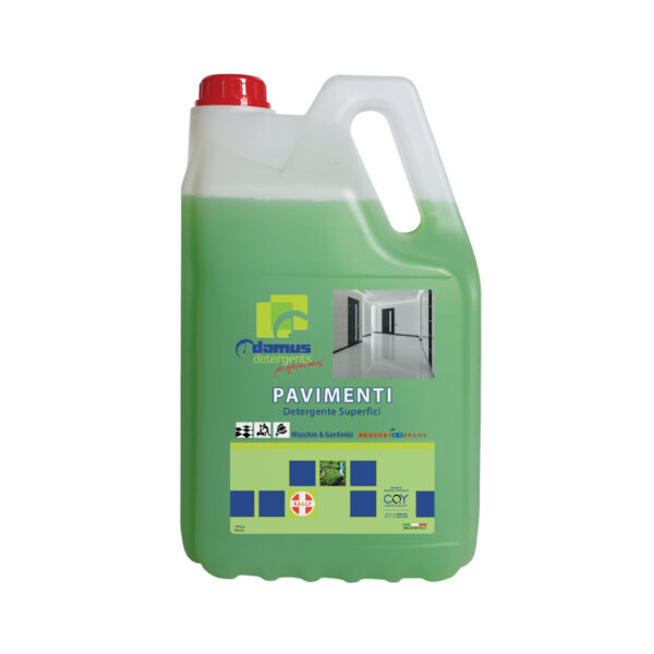 Detersivo pavimenti Domus Muschio e gardenia 5 litri