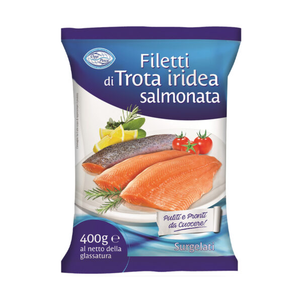 Filetto di Trota Iridea Salmonata 400g Oggi Pesce