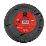20 Piatti riutilizzabili da 22cm Nero