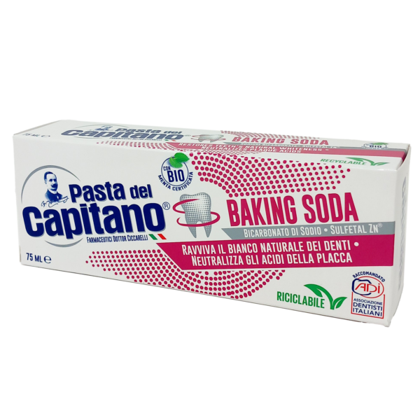 Dentifricio Baking soda ml75 Pasta del Capitano