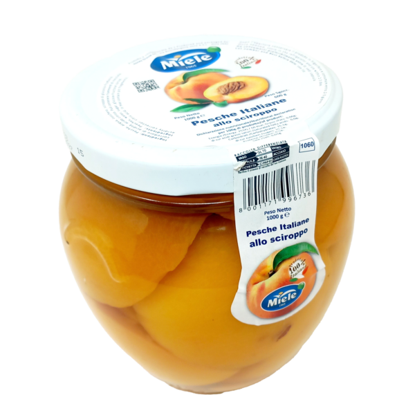 Pesche sciroppate 1kg Miele