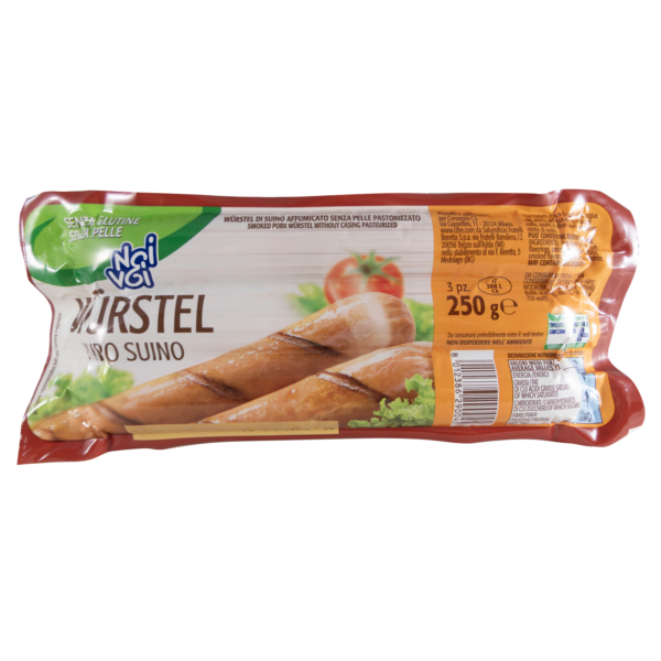 Wurstel puro suino 250g Noi & Voi senza glutine