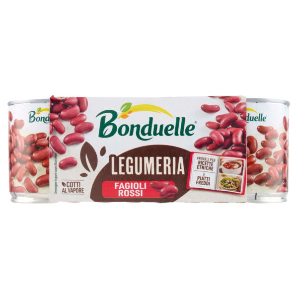 Fagioli Rossi al vapore 3x160g Bonduelle