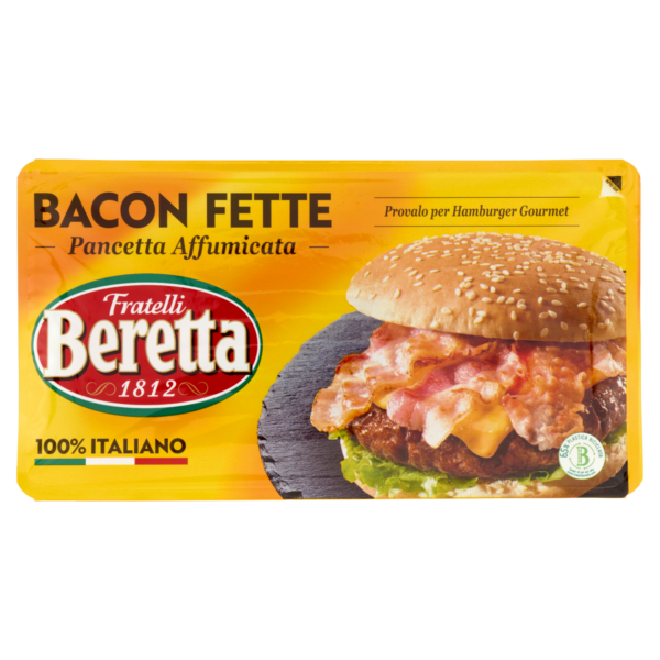 Bacon fette pancetta affumicata 100g Fratelli Beretta