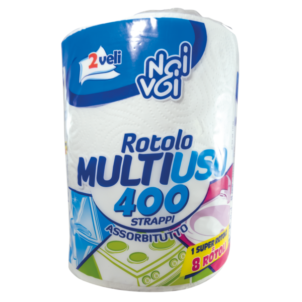 Rotolo Multiuso assorbitutto 400 strappi 2 veli Noi&Voi