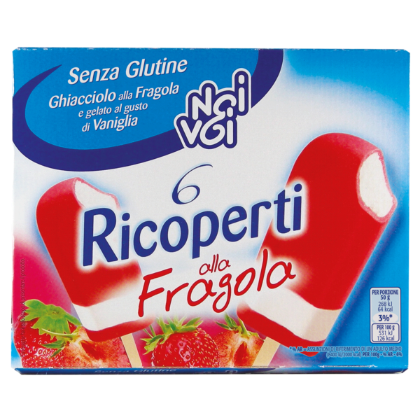 Ricoperti fragola 6 pezzi 300g Noi&Voi